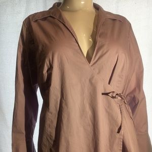 Christine Alt Wrap Blouse 20W Lavender NWT